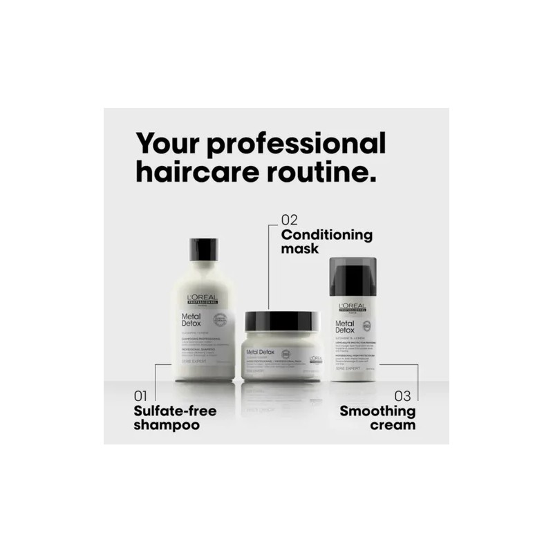 Loreal Metal Detox Shampoo 300ml + Masc 250ml + Crema