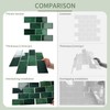 MOONFUN 10 Sheet Thicker Subway Tiles Dark Green Peel and