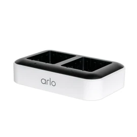 Arlo Dual Charging Station Certified Accessory - Charge up to Two Batteries, Works Rechargeable Batteries (VMA5400) XL Rechargeable Batteries (VMA5420) Only - VMA5400C