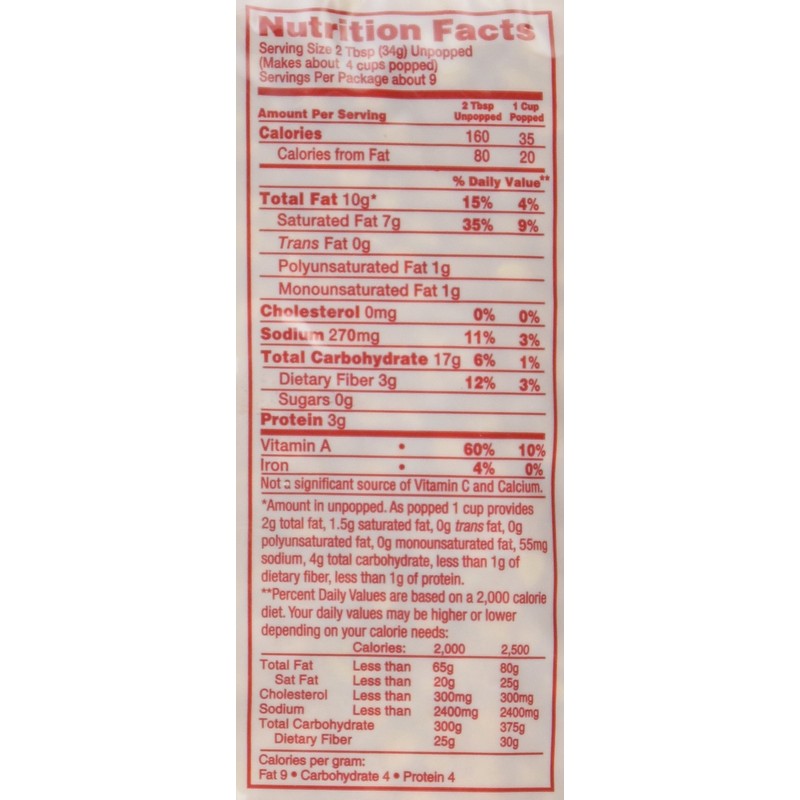 Gold Medal Products Co 24Ct Coconut Oil Kit 2838 Popcorn