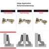 LIKERAINY 95 Degree Corner Stop Hinge 35 mm with Sliding