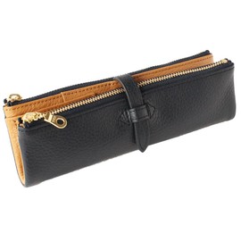 CCOMPANY LIMITED Pen Case Lupo 2 Second Genuine Leather Italian Leather Pencil Case (Navy)