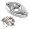 8Pcs Yootones Oval Jack Plate with Screws Compatible with Bass
