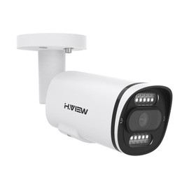 H.View Security Camera, 4K Wired Outdoor, PoE Camera, 8 Megapixels, PoE Wired Connection, 8 MP, Surveillance Camera, 2.8mm Lens, ONVIF Compatible, Dual Light, White Light, Flood Threat, Infrared