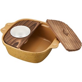 遠藤商事 業務用 ゆどうふ鍋 15cm (茶・2枚フタ・仲子付) アルミ製 日本製 QYD02