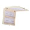 100PCS Biology Glass Prepared Microscope Slides Specimens Wooden Slide Storage