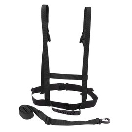 Kids Ski Safety Strap Nylon Plastic Adjustable Ski Training Belt for Cycling Fall Prevention Training Black