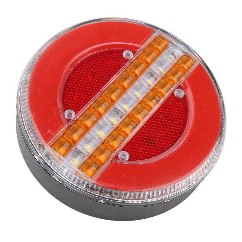 LED Round Trailer Tail Light 1200LM Stop Brake Turn Reverse