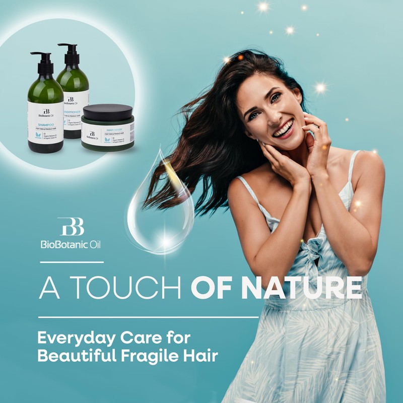 Bio Botanic Oil Shampoo for Thin, Sparse & Brittle Hair