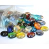 STONED® 1 Kilo Decorative Round Glass Pebbles 18-20mm … (Mixed)