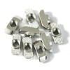 Abeicy 1/4"-20 Threaded Standard Steel Drop in T-Nut, Drop-in T-Nuts