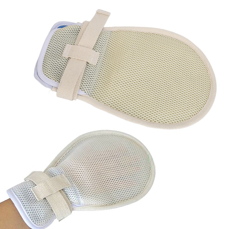 Fixed Restraint Gloves Mitts Hand Control Prevent Scratching Thicken Breathable