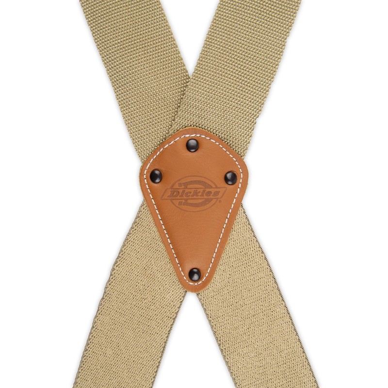 Dickies Men's Industrial Strength Suspenders, Khaki, One Size