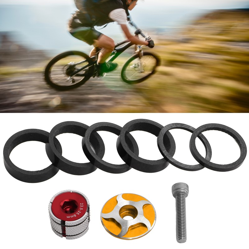 CANSUCC Bicycle Headset Spacer Set with Stem Top Cap and