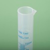 Euvoym 1 Piece 100ml Transparent Blue Line Measuring Graduated Cylinder
