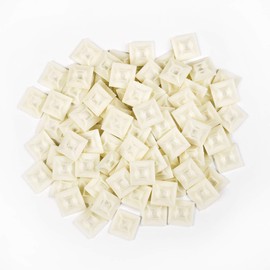 ZipTie.com 1-inch Natural Zip Tie Mounts, UL Listed, 100-Pack