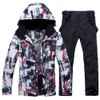 Men's Ski Suit Waterproof Snow Suits Two Piece Snowboard Jacket