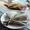 Set of 4 x Luxury Linen & Cotton Fabric Napkins