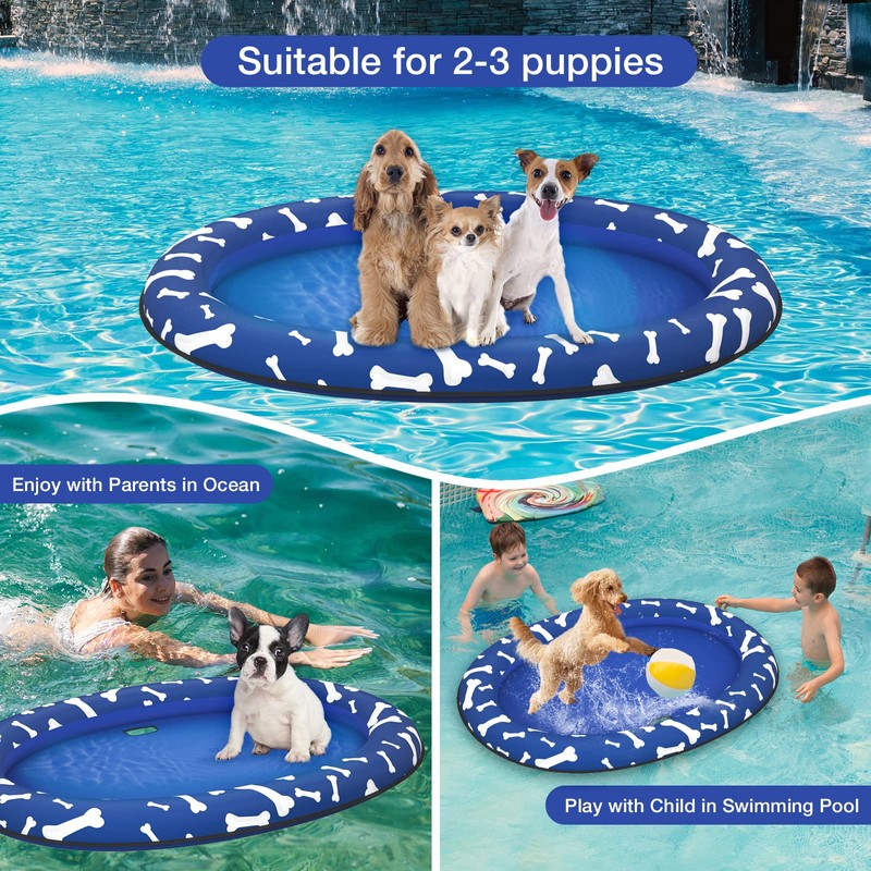 Pet Soft Dog Float Raft - Inflatable Dog Swimming Float