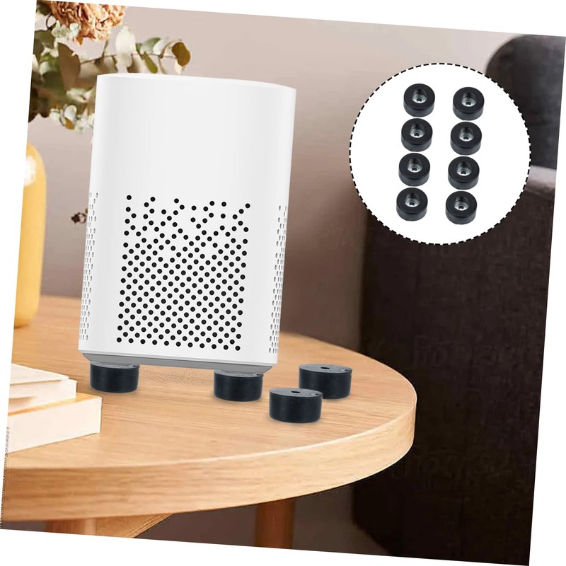 OSALADI 8pcs Rubber Speaker Spike Pads Sound Dampening Isolation Feet