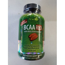 Irwin Naturals BCAA RED with Nitric Oxide Booster 72 Liquid Soft Gels