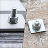 uxcell 3pcs M8x40x3mm Square Plate Bearing Washers 304 Stainless Steel