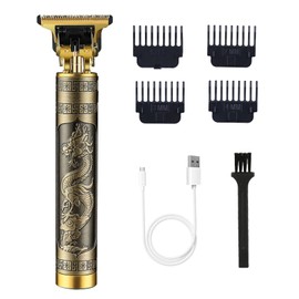 Men Electric Hair Clipper Set Fine Cutting Long Endurance Silent Cordless Hair Trimmer Dragon Phoenix