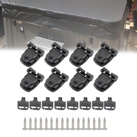 Hot Tub Cover Replacement Clips Latch Repair Lock Kits with Key for Winter Spa, Swimming Pool Accessories, 8 Sets