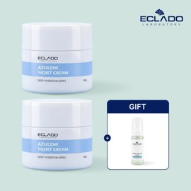 2 pieces of Eclado Azulene Moist Moisturizing Cream 80g x 2 + Rebalancing Moisturizing Toner 50ml provided (normal) / 에끌라두 2개구성아줄렌 모이스트 수분크림80gx2+리밸런싱 수분토너50ml증정(정상