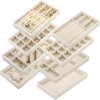Elsjoy Set of 8 Velvet Jewelry Tray, Drawer Insert Divided