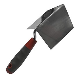 Faithfull SGTCINTSS Soft-Grip Corner Trowel Stainless Steel 4 x 3 x 3 Internal