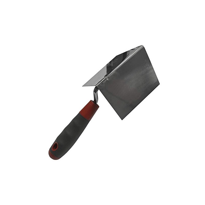 Faithfull SGTCINTSS Soft-Grip Corner Trowel Stainless Steel 4 x 3