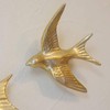Wall Hanging Ornament, Wall Decor, Birds, Small & Large, Set