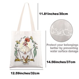 JNIAP Sally Inspired Tote Bag The Tightrope Walker Gifts Haunted Movie Gifts The Tightrope Walker Shoulder Bag, Red Umbrella Tb, Large