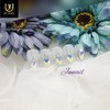 Firework Swirl Handmade Nail Tips - Short Straight Coffin /