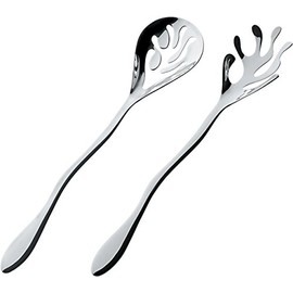 Alessi Mediterraneo | ESI16SET Design Salad Cutlery, Steel, Polished