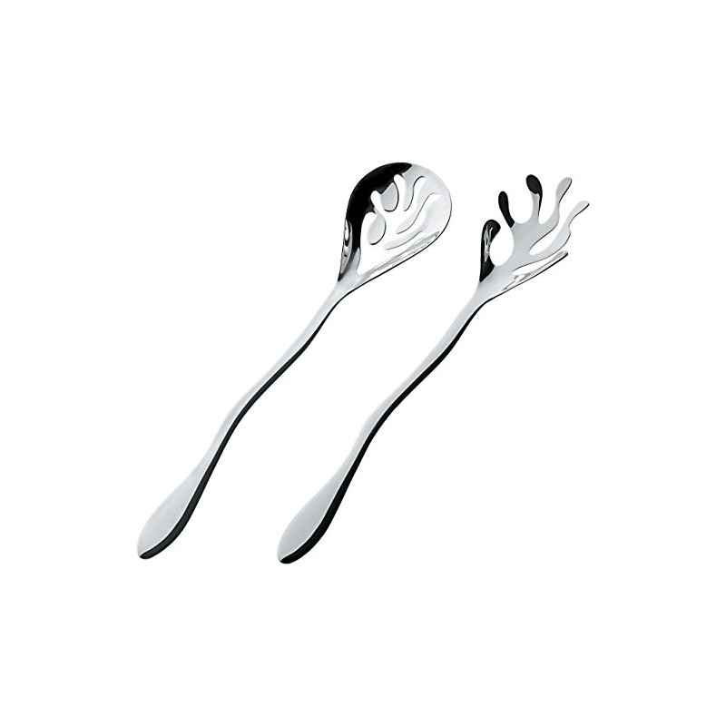 Alessi Mediterraneo | ESI16SET Design Salad Cutlery, Steel, Polished