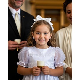 JOGDIAM Baptism Gifts for Girl Kid Cross Earrings Christening Baptism Decorations Favors for Girls