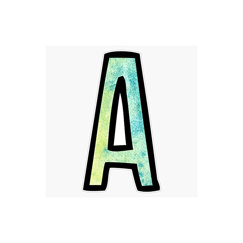 Letter A Sticker Decal Vinyl Bumper Stickers Waterproof 5"