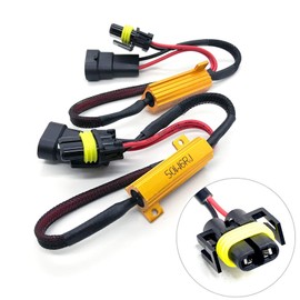 O-NEX H8 H11 Kit de resistencia de carga LED 50 W 8 ohm Adaptador de arnés de relé de foco para faros delanteros antiparpadeo, decodificador de errores, cancelador de advertencia