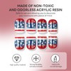 Independence Day Press on Nails Glitter Red White & Blue