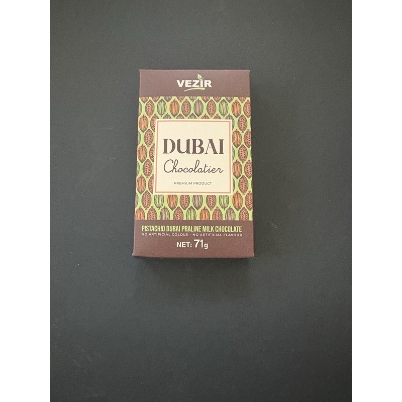 dubai chocolate Pistachio Praline Dubai Chocolate Bar – Crispy &