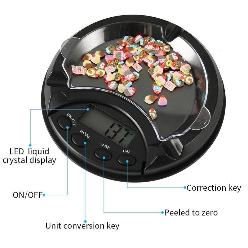 SagaSave Digital Ashtray Scale, 200g/0.01g Precision Portable Mini Scales Electronic