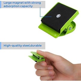 Magnetic Clips, 24 Pieces Magnetic Metal Chip Clips Fridge Magnets Refrigerator Whiteboard Locker Magnets Heavy Duty Clip Classroom Organization Teacher Must Haves School Supplies Accessories