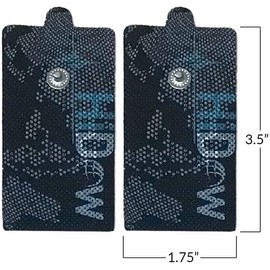 HiDow Tens Unit Replacement Stimulator Pads Large Electrodes Variety Pack | Premium Quality Large Electrode Pads Compatible with Hi-Dow | IQ Massager (5 of Each Size – Total 15)