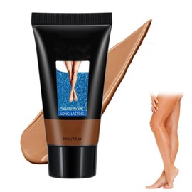 Body Leg Make-Up Waterproof, Tattoo Make Up Cover, Body Coverage Perfector for Legs, Tattoo Cover for Leg and Body, Easy to Apply, Full Coverage Concealer (Bronze)