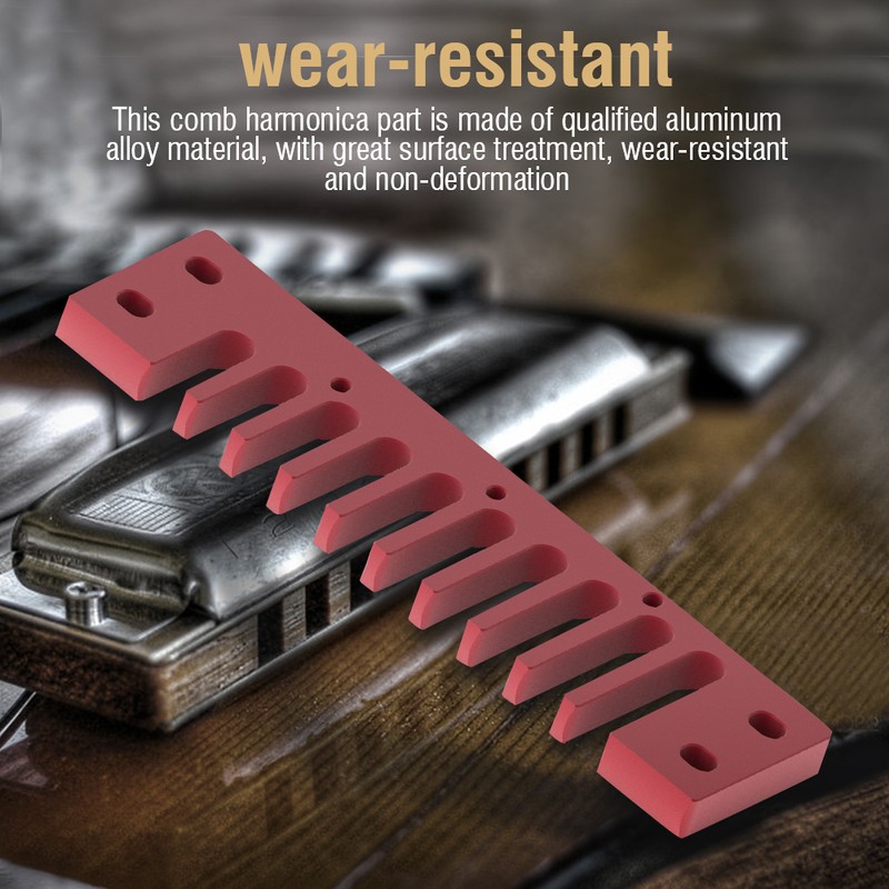 Aluminum Alloy Comb Harmonica Part for Hohner Marine Band Crossover