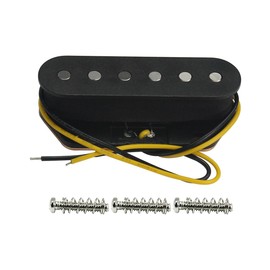 FLEOR Schwarz Single Coil Pickup Gitarrensteg Pickups 55mm Alnico 5 Magnet 6-7k für TL TE E-Gitarren Stegteile
