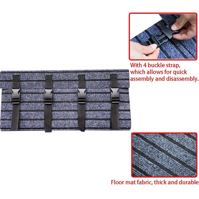 WADY RV Step Covers Non-Slip with Adjustable Buckle, Double-Layer Backing