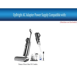UpBright 26V AC/DC Adapter Compatible with Tineco Floor One S5 Combo FW150100US FW150100EU 21.6V 2.5Ah Li-ion Battery 190W Smart Cordless Wet Dry Vacuum Cleaner S030-1B260080HU 26VDC 0.8A Power Supply